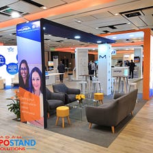 Exhibition booth production and construction at hotels and congress in Spain, furniture rental and…