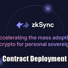 Deploy Contract on zkSync Network