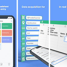 Spreadsheet data entry — how to save data in a spreadsheet from your mobile