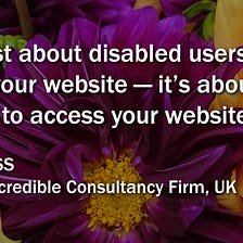 General guidelines for making an accessible web page