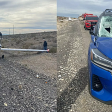 Another Plane Lands On Nevada Highway, Just Miles From The Famous Las Vegas Strip.