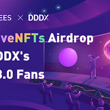 The Airdrop of DDDX veNFT on 5Degrees!