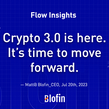 Blofin Flow Insights: Parting Ways