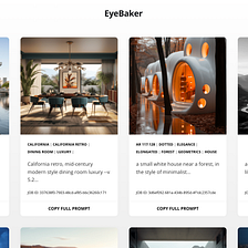 EyeBaker : The Design Prompt Database for MidJourney