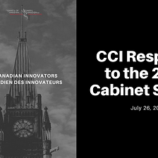 CCI Response to the 2023 Cabinet Shuffle