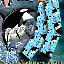 Orca Killer Whale, design Copyright BluedarkArt TheChameleonArt ● socks, and much more gift ideas…