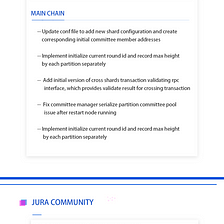 Jura Progress Report |[November 2020]