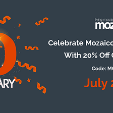 Celebrate Our 20th Anniversary With a 20% Discount!