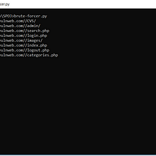 Brute-Forcing directories and files Locations in Python