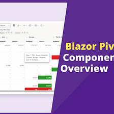 Overview of Blazor Pivot Table Component