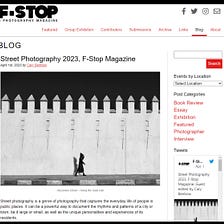 April-May Issue — F-Stop Magazine — Street Photography