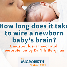 How long does it take to wire a newborn baby’s brain?