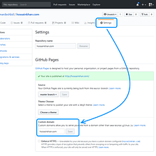 Using custom domain for GitHub pages