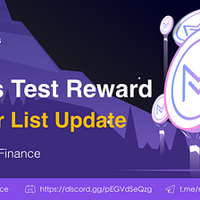 Mobius Finance Stress Test winner list update 2021/12/17