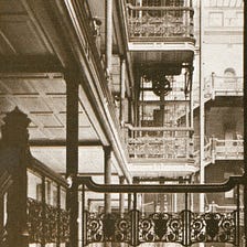 The Bradbury Building, Angel’s Flight and Grand Central Market…Looking Backward