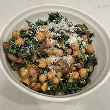 Recipe Club #4: Cheesy Polenta with Mushrooms, Chickpeas and Kale