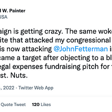 Woke KKK Monster Richard Painter Attacks Me Again For Exposing Hypocrisy of Democrats Supporting…