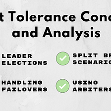 Fault tolerance concepts & analysis