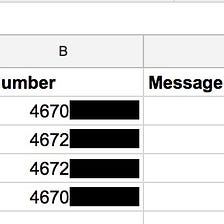 Send SMS from Google Spreadsheets