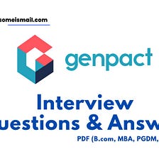 Genpact — Finance Genpact Interview Questions & Answers PDF