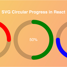 How to create an animated SVG circular progress component in React?