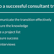How to wrap up a consultant’s engagement