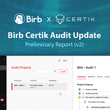 Birb Certik Audit Update: Preliminary Report (v2)