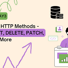 Nodejs #Day3: Exploring HTTP Methods — GET, POST, DELETE, PATCH, PUT, and More