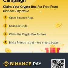 Get Your Free Crypto Box Now with Binance Pay’s Latest Promotion