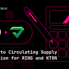 Changes to Circulating Supply Calculation for RING and KTON