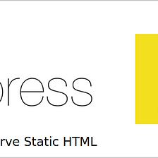 Using Express For Static HTML