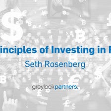 First Principles of Investing in FinTech