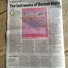 BERNAT KLEIN: CATCHING THE GLORY STUFF