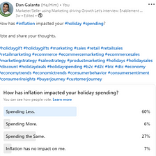 Holiday Spending Consumer Sentiment Survey
