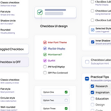 Checkbox UI design inspiration