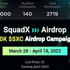 🪂 SquadXClub
🎁 Reward: 60K $SXC 
🙋 For All Members