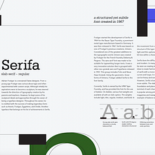 Typography — Serifa