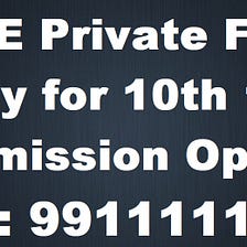 CBSE Private candidate courses for classes 10th 12th in India