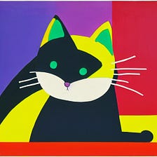 Cat Playing Piano, in the style of