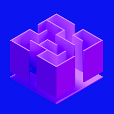 A isometric image of a 3D maze