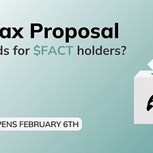 Orcfax Community Proposal — Rewards for $FACT holders