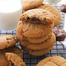 Nutella Stuffed Peanut Butter Cookies Ambrosia