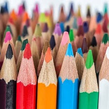 I can see my family as colored pencils.