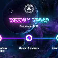 Weekly Recap: September 5–11