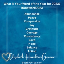 What’s Your One Word for 2023?