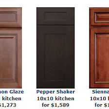 10x10 Lait Grey Shaker Kitchen Cabinets