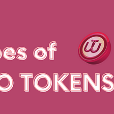 The Types of Crypto Tokens
