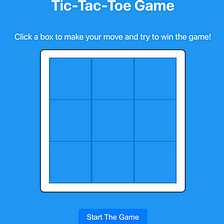 Tic Tac Toe — React App