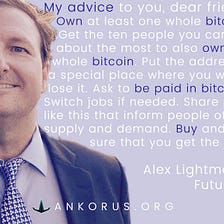 Bitcoin Enlightenment from Alex Lightman