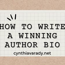 How to Write a Winning Author’s Bio